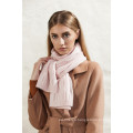 pure cable knit red scarf with high quality